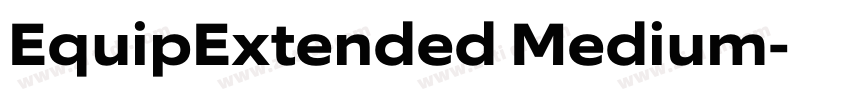 EquipExtended Medium字体转换